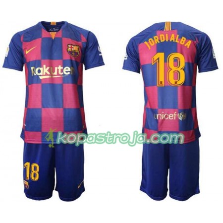 Billiga Fotbollströjor FC Barcelona Jordi Alba 18 Barn Hemma tröja 2019/20 Kortärmad